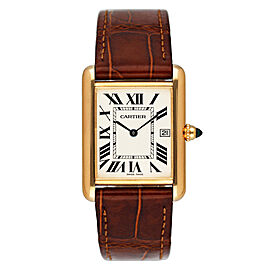 Cartier Tank Louis 18K Yellow Gold Mens Watch