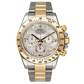 Rolex Daytona MOP Dial Two-Tone Mens Watch