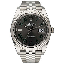 Rolex Datejust Wimbledon Stainless Steel Mens Watch