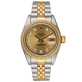 Rolex Datejust Diamond Dial Ladies Watch
