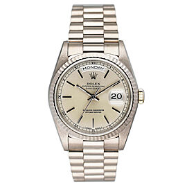 Rolex Day Date 18K White Gold Mens Watch