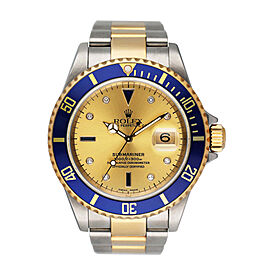 Rolex Submariner Date Serti Dial Mens Watch