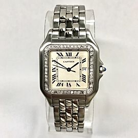 CARTIER PANTHÉRE Jumbo 29mm Steel Diamond Watch