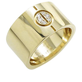 Cartier Love 18K Yellow Gold Diamond Ring Size 5.75