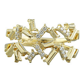 0.22 Carat 14K Yellow Gold Diamond Ring