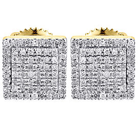 10K Yellow Gold with 0.25ct Diamond Studs Earrings