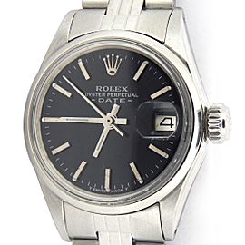 Ladies Rolex Stainless Steel Date Black 6516