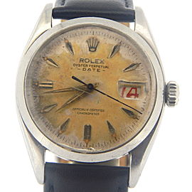 Mens Rolex Stainless Steel Date 6534