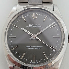 Mens Rolex Oyster Precision 1002 Air King 34mm Automatic 1980s w Tag RJC104