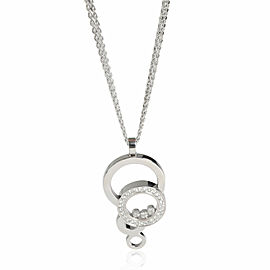 Chopard Happy Bubbles Diamond Pendant in 18k White Gold 0.56 CTW