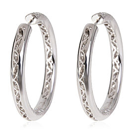 True Pave Diamond Hoop Earring