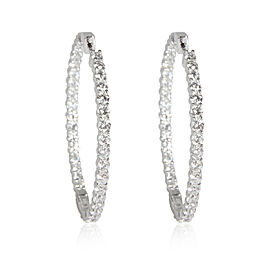 True Inside Out Diamond Hoop Earrings