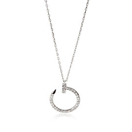 Cartier Juste Un Clou Diamond Necklace in 18k 18 KT White Gold