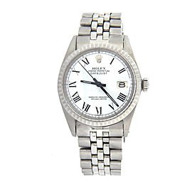 Mens Rolex Stainless Steel Datejust White Roman 1603