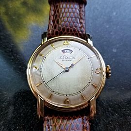 Le Coultre 1950s 33mm 10K Gold-Filled Mens Bumper Automatic cal.481 Swiss LV551