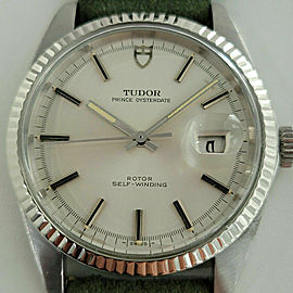 Mens Tudor Prince Oysterdate Ref 7025 38mm 18k Gold SS Automatic 1970s RJC117