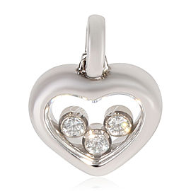 Chopard Happy Diamonds Heart Pendant in 18k White Gold 0.15 CTW