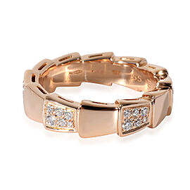 BVLGARI Serpenti Diamond Ring in 18k Rose Gold