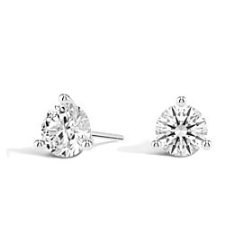 True 1.50Ct Lab Grown Diamond Martini Stud Earrings in White Gold