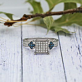 14k White Gold Fashion ring features 1.00ct of TCW White diamonds