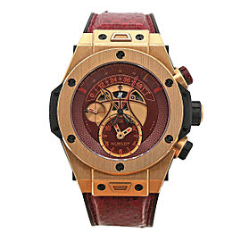 Men's Hublot Big Bang Unico 45.5mm 18k rose gold, Red dial, 413.OX.4738.PR.KOB15