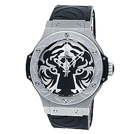 Hublot Big Bang Black Jaguar Stainless Steel Tiger Watch 316.SX.4310.RX.BJW16