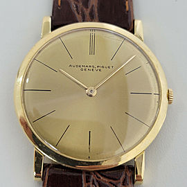 Mens Audemars Piguet Geneve 32mm 18k Gold Ultra Thin Manual Wind 1960s RA234