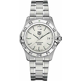 TAG HEUER AQUARACER AUTO CALIBRE 5 MENS SILVER WATCH SERVICED