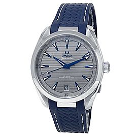 Omega Seamaster Stainless Steel Rubber Auto Grey Men's Watch