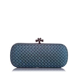 Bottega Veneta Knot Silk Clutch Bag