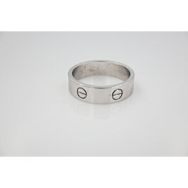 Cartier Love Ring Size 10.75 18K White Gold