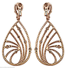 18k rose gold 7.40CT diamond long earrings E7745