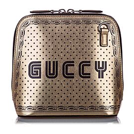 Gucci Guccy Sega Leather Crossbody Bag