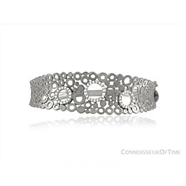 14K White Gold & Diamond Modern Bangle Bracelet, 1/2 Carat of Diamonds - $2,910