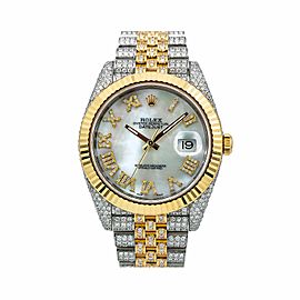 ROLEX DATEJUST SILVER MEN'S WATCH - 126333