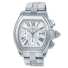 Cartier Roadster XL Stainless Steel Automatic Silver Men's Watch W62019X6