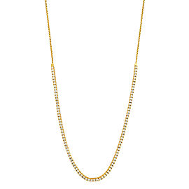 14K Yellow Gold Diamond Necklace