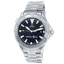 Omega Seamaster America's Cup Stainless Steel Auto Black Men's Watch