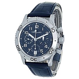 Breguet Type XX Transatlantique 18k White Gold Blue Men's Watch