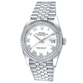 Rolex Datejust 36 Stainless Steel Jubilee Automatic White Men's Watch