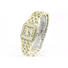 Cartier Panthere 18K Yellow Gold & Stainless Steel Quartz Womens Watch