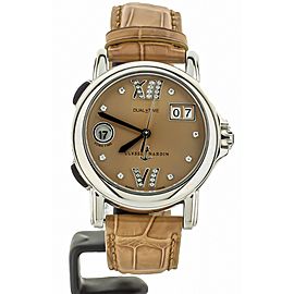Ulysse Nardin San Marco GMT Salmon Diamond Dial 37mm 223-22/30-09 Full Set
