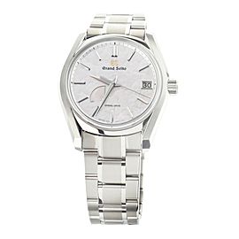 GRAND SEIKO SEASONS SHUNBUN "SPRING" TITANIUM PINK DIAL 40MM SBGA413 FULL SET