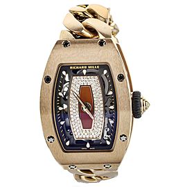 Richard Mille RM07 Rose Gold on Bracelet Diamond Dial Automatic RM07-01 Full Set