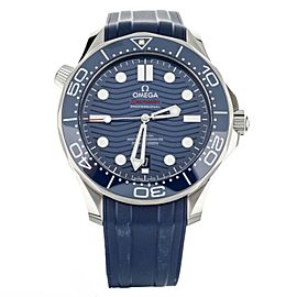 Omega Seamaster Professional 300m Blue Dial Rubber 42mm 21032422003001 Full Set