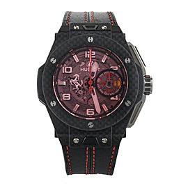 HUBLOT BIG BANG UNICO 45MM CARBON FIBER FERRARI LE 401.QX.0123.VR FULL SET