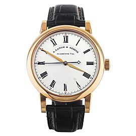 A. Lange & Sohne Richard Lange Rose Gold Silver 40.5mm New Old Stock