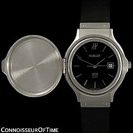 Hublot MDM Couvercle Ladies Rubber Bracelet SS Steel Watch
