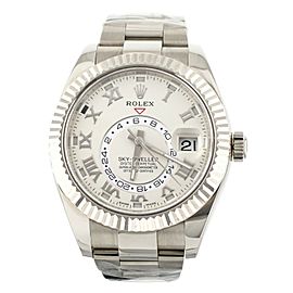 Rolex Sky-Dweller White Gold Oyster Bracelet White Dial 42mm 326939 Full Set