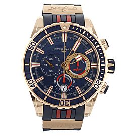 Ulysse Nardin Marine Diver "Hammerhead" Rose Gold Rubber Strap 43MM 1502-151